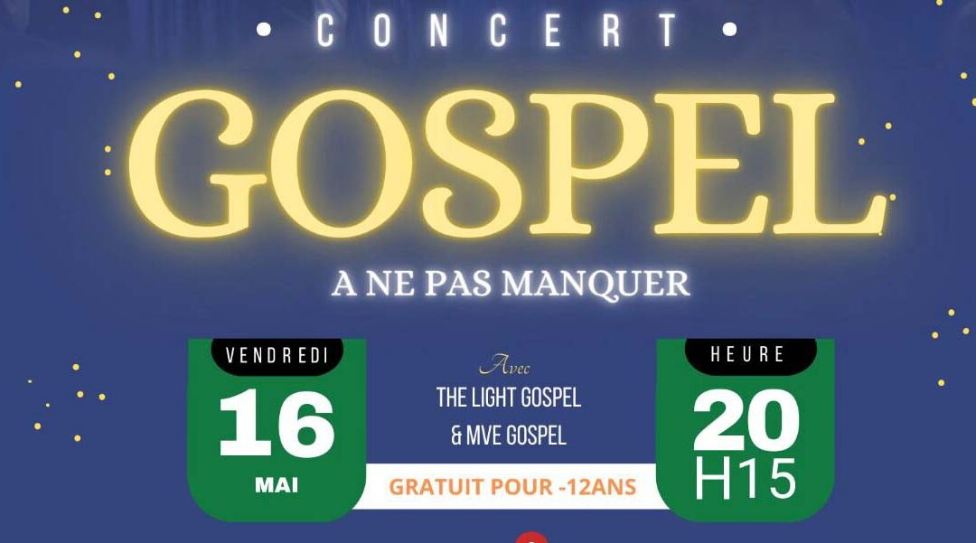 Concert Gospel le 16 mai 2025